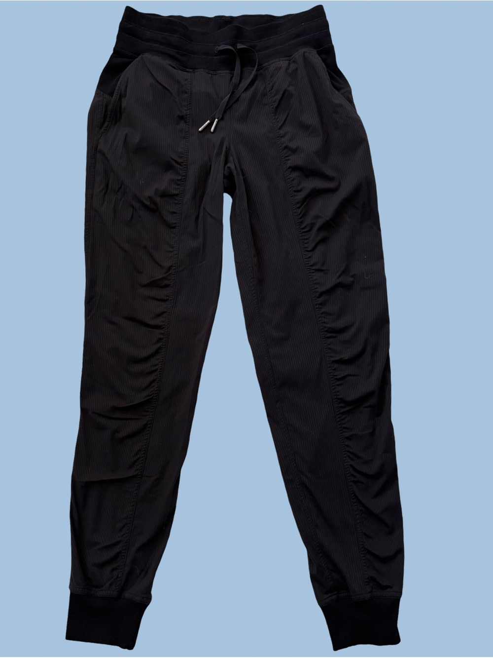 Lululemon Dance Studio Women Mid Rise Joggers Size 4 Black Tapered
